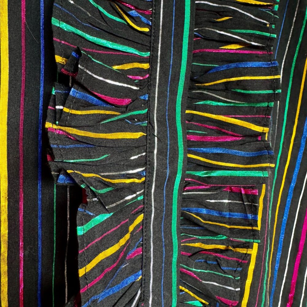 NWT Stella McCartney Kids Rainbow Striped Lurex Metallic Dress - Picture 3 of 12